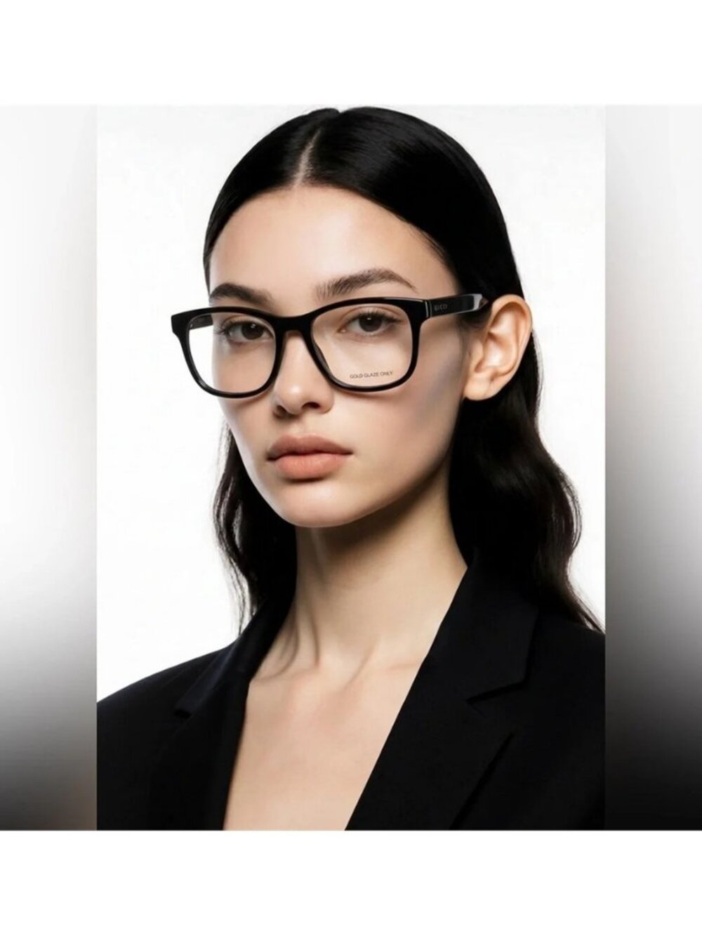 Luxury New Authentic Gucci GG1344O 005 Black Square Eyeglasses - Picture 8 of 14